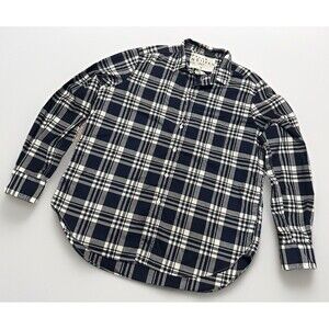 FRANK & EILEEN Eileen Button-Up Shirt Relaxed Cotton S Plaid Preppy Classic Chic